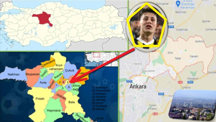Arda Güler é originária da cidade